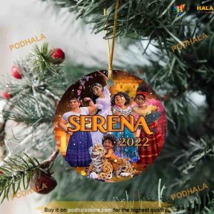 Personalized Madrigal Family Disney Ceramic Christmas Ornament, Disney Christmas Ornaments