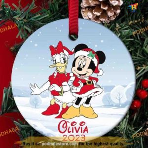 Personalized Mickey And Friends Christmas, Mickey Mouse Ornaments