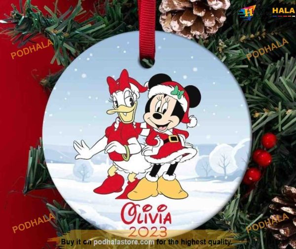 Personalized Mickey And Friends Christmas, Mickey Mouse Ornaments