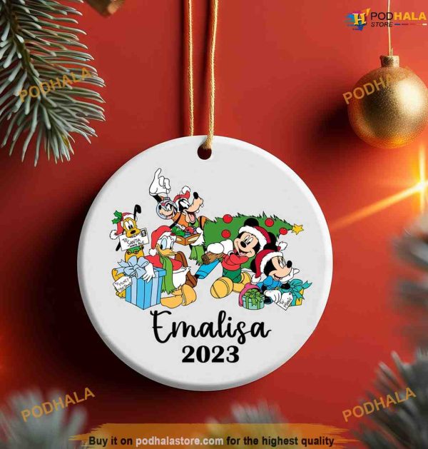 Personalized Mickey & Friends Christmas Ornament, Mickey Mouse Ornaments