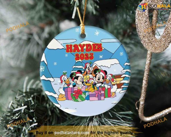 Personalized Mickey & Friends First 2023 Disneyland Trip, Disney Christmas Ornaments