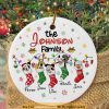 Personalized Mickey & Friends Stocking Ornament, Disney Christmas Tree Ornaments