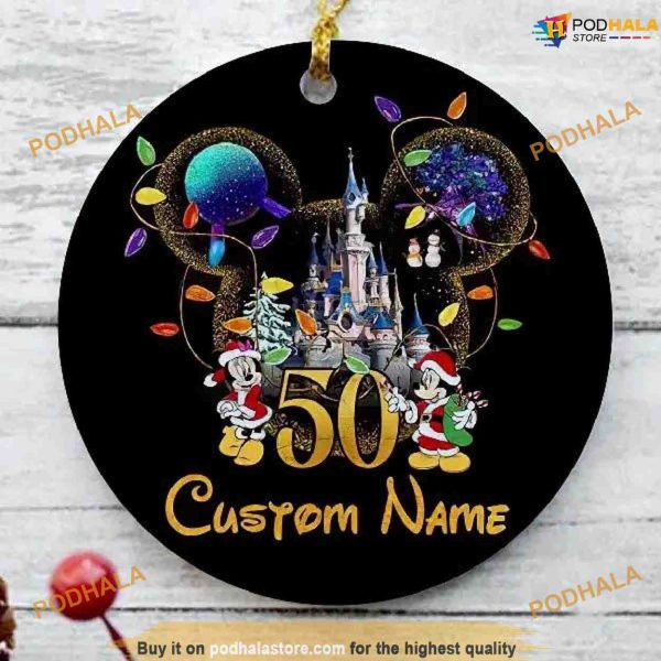 Personalized Mickey Mouse 50th Disney, Mickey Mouse Ornaments