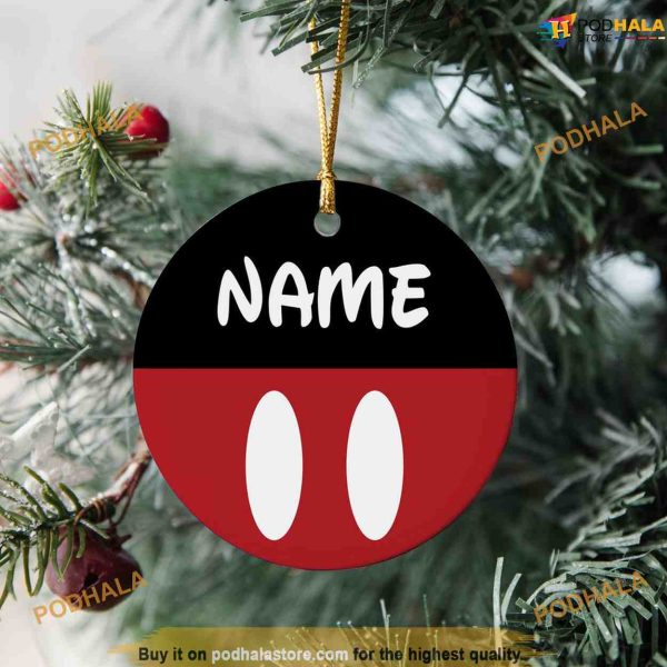 Personalized Mickey Mouse Name Custom, Disneyland Christmas Ornaments