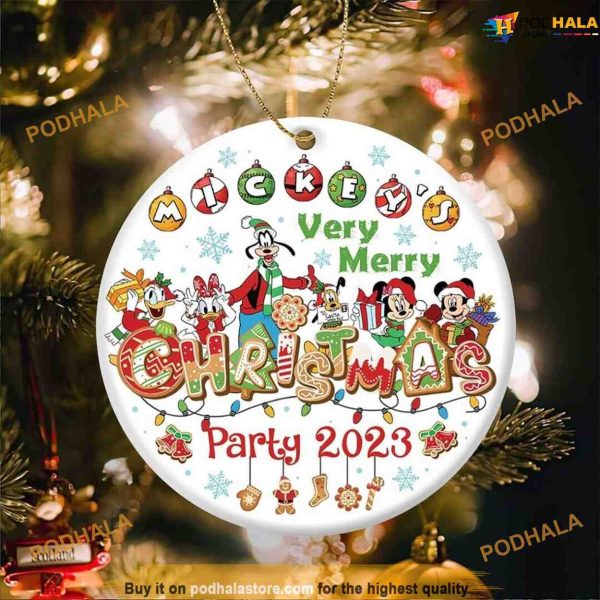 Personalized Mickey and Friends 2023, Disneyland Christmas Decorations