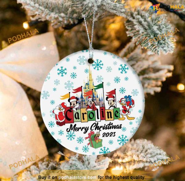 Personalized Mickey and Friends First Merry Christmas, Disney Christmas Ornaments
