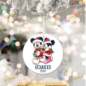 Personalized Mickey and Minnie, Disney Christmas Tree Ornaments