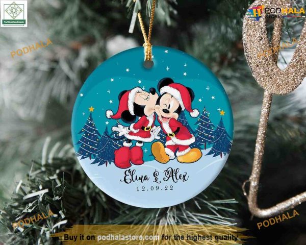 Personalized Mickey and Minnie First Christmas, Mickey Mouse Ornaments