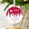 Personalized Mirror Decor, Celebrating First Family Christmas