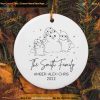 Personalized Name and Year Family Christmas Ornament, Xmas Gift Ideas