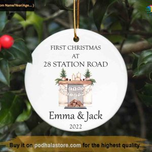 Personalized New Home Bauble Christmas Ornament, First Christmas Ornament