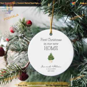 Personalized New Home Christmas Keepsake Friends Ornament
