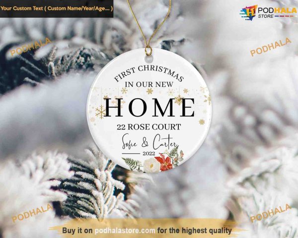 Personalized New Home Christmas Ornament, Funny Xmas Gifts