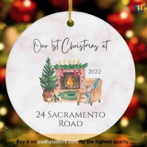 Personalized New Home, First Christmas Celebration Ornament