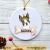 Personalized Pet Boston Terrier Ornament, Festive Christmas Decoration