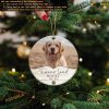Personalized Pet Memorial Dog Christmas Ornament, Forever Loved Gift