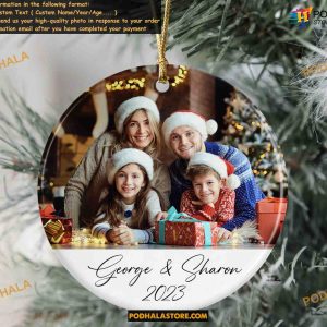 Personalized Photo Ornament Custom Picture, In Memory, Unique Ceramic Ornaments