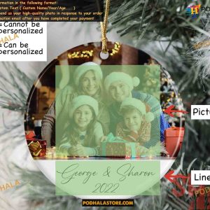 Personalized Photo Ornament Custom Picture In Memory Unique Ceramic Ornaments 2