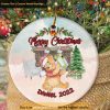 Personalized Pooh Ornament, Friends Christmas Ornaments