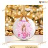 Personalized Pretty in Pink Barbie Christmas Ornaments, Barbie Doll Christmas Tree Snowflake