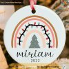 Personalized Rainbow Ornament, Family Christmas Tree Ornaments