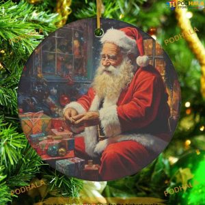 Personalized Santa Workshop Ornament, Friends Christmas Ornaments