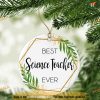 Personalized Science Teacher Christmas Ornament, Family Tree Decoration