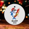 Personalized Shark Gift Ornament, Family Christmas Tree Ornaments