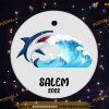 Personalized Shark Tree Gift Ornament, Personalized Family Christmas Ornaments