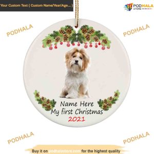 Personalized Shih Tzu Christmas Ornament Tree, Creative Christmas Ornament Gifts