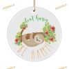 Personalized Sloth Christmas Ornament, Funny Christmas Ornaments