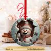 Personalized Snowman Christmas Decoration Ornament, Family Tree Decoration