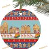 Personalized Snowman Sleigh Gingerbread Ornament, Family Christmas Ornaments