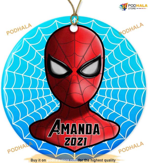 Personalized Spider-Man Chibi 2023, Disney Christmas Tree Ornaments