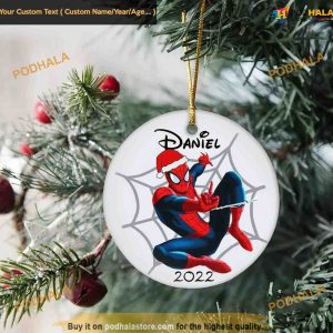 Personalized Spiderman Ornament, Custom Family Ornaments