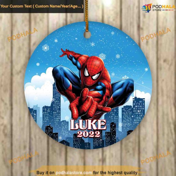 Personalized Spiderman Ornament, Friends Christmas Ornaments