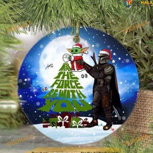 Personalized Star Wars Ornaments, May the Force Be With You, Star Wars Xmas Decor