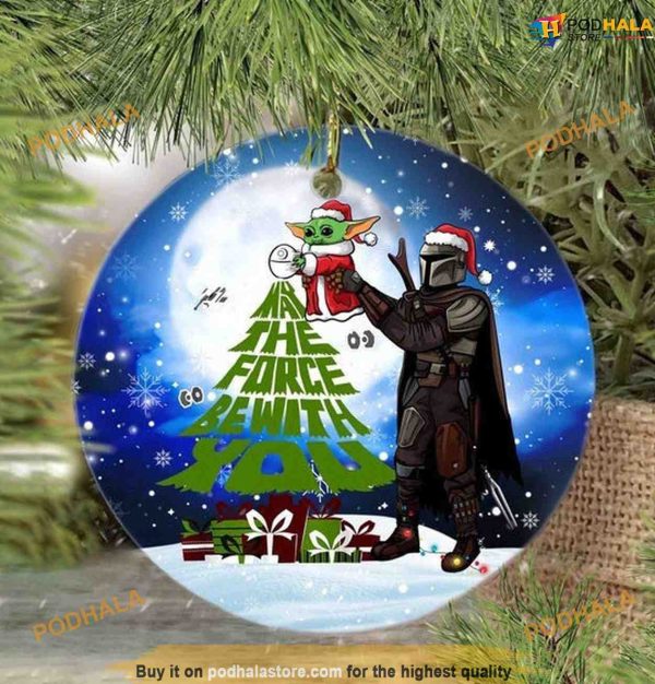 Personalized Star Wars Ornaments, May the Force Be With You, Star Wars Xmas Decor