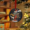 Personalized Steampunk Bagpipe Santa Ornament, Funny Christmas Decoration