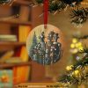 Personalized Steampunk Robots Caroling Ornament, Personalized Family Ornaments
