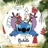 Personalized Stitch Funny Christmas, Disney Stitch Ornament, Lilo and Stitch