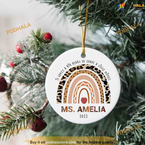 Personalized Teacher Ornament, Family Christmas Tree Ornaments