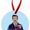 Personalized Ted Lasso Christmas Ornament, Funny Christmas Ornaments