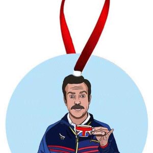 Personalized Ted Lasso Christmas Ornament, Funny Christmas Ornaments
