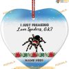 Personalized Teement Spiders Santa Hat Ornament, Funny Christmas Ornaments