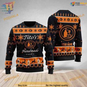 Personalized Tito's 3D Christmas Sweater, Friends Christmas Sweater