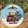 Personalized Tow Mater Ornament, Disney Christmas Tree Decor