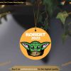 Personalized Unique Baby Yoda Christmas Ornament, Star Wars Xmas Tree Decor