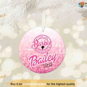 Personalized Vintage Doll Name Christmas Ornament, Personalized Family Ornaments