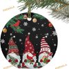 Personalized Winter Gnome Tree Ornament, Family Tree Decoration